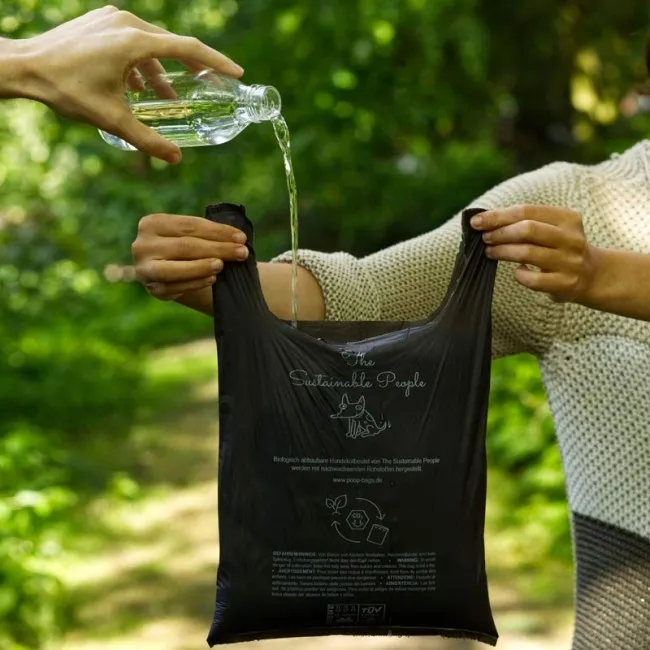 TSP 100% Kompostowalne torebki na odchody z rączkami - 112 SZT.